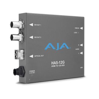 AJA HA5-12G-T video signal converter Active video converter 4096 x 2160, -