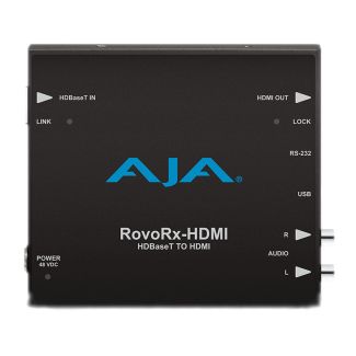 Aja Video Systems ROVORX-HDMI HDBaseT to HDMI (w/ PoH), also facilitates power/display/control/interface  to RovoCam