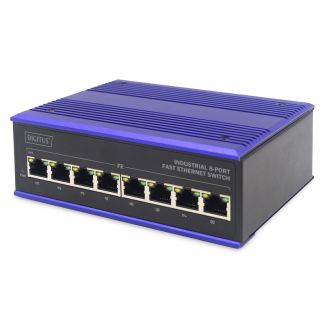 ASSMANN Electronic DN-650106 switch di rete Fast Ethernet (10/100) Nero, Blu