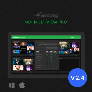 BirdDog Multiview Pro - NDI Multiviewer Pro. Crea fino a sei uscite 4x4 per MAC