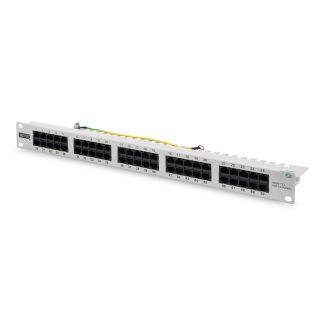 Digitus CAT 3 ISDN patch panel, unshielded, grey