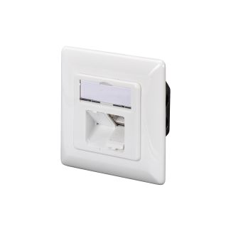 Digitus CAT 5e, Class D, wall outlet, flush mount