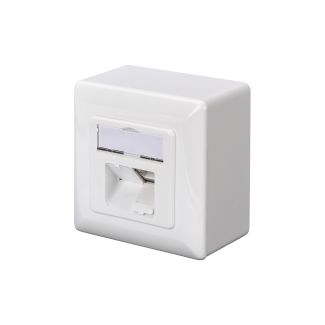 Digitus CAT 5e, Class D, wall outlet, shielded, surface mount