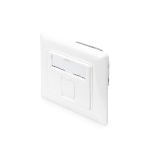 Digitus CAT 6A Class EA Network Outlet, Design-Compatible, Shielded, Flush Mount