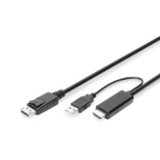 Digitus Cavo adattatore da 4K HDMI - da HDMI a DisplayPort