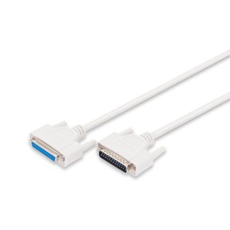 Digitus Datatransfer extension cable, D-Sub25/M - D-Sub25/F