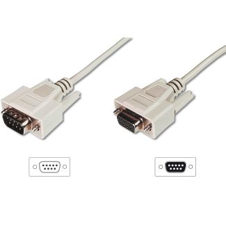 Digitus Datatransfer extension cable, D-Sub9/M - D-Sub9/F