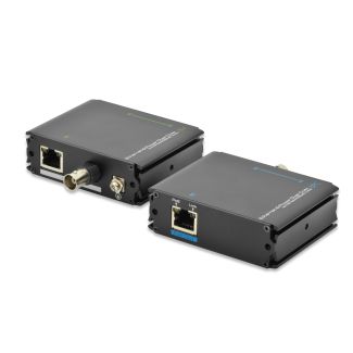 Digitus Fast Ethernet PoE + set prolunga VDSL – Fino a 500 m con 1 porta di ingresso PoE e 1 porta di uscita PoE