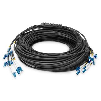 Digitus Pre-assembled Fiberglass Universal Breakout Cable, Single Mode OS2, 12 Fibers, LC/UPC - LC/UPC