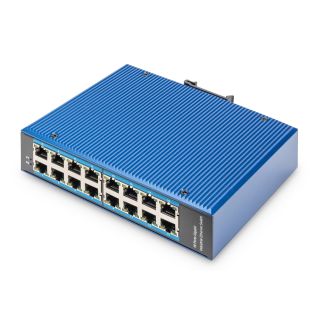 Digitus Switch di rete Gigabit Ethernet a 16 porte, industriale, non gestito