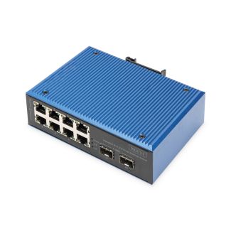 Digitus Switch Fast Ethernet industriale a 8+2 porte