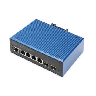 Digitus Switch Gigabit Ethernet industriale gestito a 4+2 porte L2