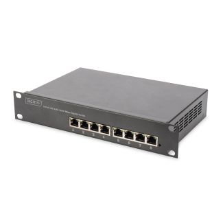 Digitus Switch Gigabit Ethernet PoE+ da 8 porte a 10 pollici, gestito L2+