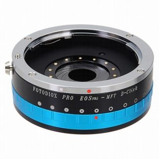 Fotodiox Pro Lens Mount Adapter EF to MFT with Built-in De-Clicked Aperture Iris