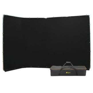 ikan BD-13F-BLK photo backdrop Aluminium, Polyester Monochromatic Black