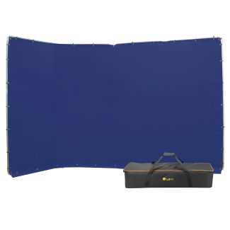 ikan BD-13F-BLU photo backdrop Aluminium, Polyester Monochromatic Blue