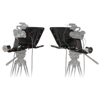 Ikan International PT4700-SDI-P2P P2P Interview System with 2 x Professional 17" High Bright Teleprompter with 3G-SDI