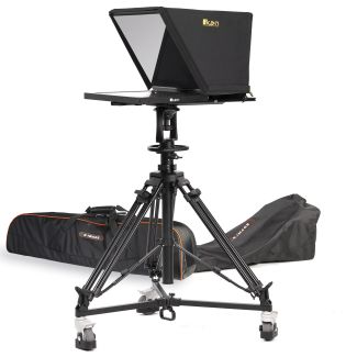 Ikan International PT4900S-PTZ-PEDESTAL 19" PTZ SDI Teleprompter, Pedestal & Dolly Turnkey