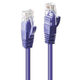 Lindy 2m CAT6 U/UTP Network Cable, Purple