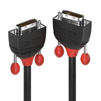 Lindy 0.5m DVI-D Dual Link Cable, Black Line