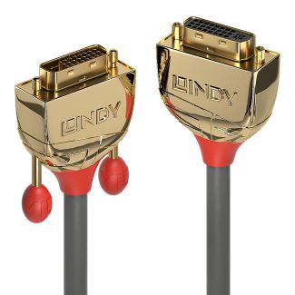 Lindy 36212 cavo DVI 2 m DVI-D Oro, Grigio, Rosso