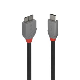 Lindy 36621 cavo USB 1 m USB 3.2 Gen 1 (3.1 Gen 1) USB C Micro-USB B Nero