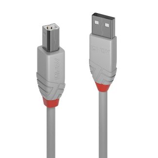 Lindy 36682 cavo USB 1 m USB 2.0 USB A USB B Grigio