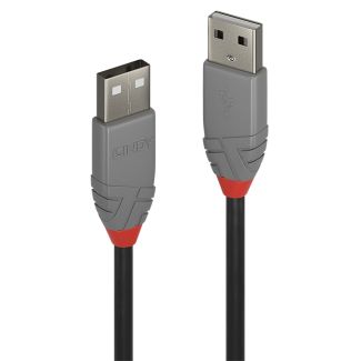 Lindy 36692 cavo USB 1 m USB 2.0 USB A Nero, Grigio