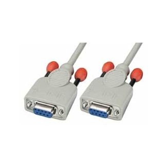 Lindy 3m Null modem cable cavo seriale Bianco