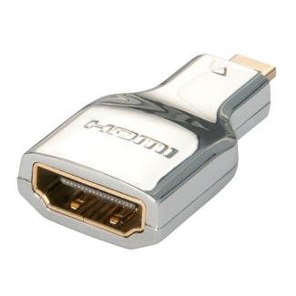 Lindy 41510 adattatore per inversione del genere dei cavi Micro HDMI HDMI Argento