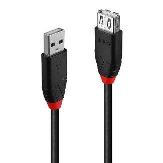 Lindy 42817 cavo USB 5 m USB 2.0 USB A Nero