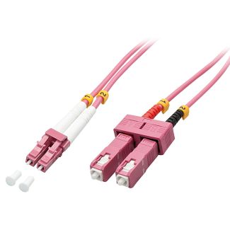 Lindy 46363 InfiniBand/fibre optic cable 5 m LC SC Pink