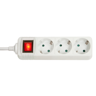 Lindy 73101 power extension 3 AC outlet(s) Indoor White