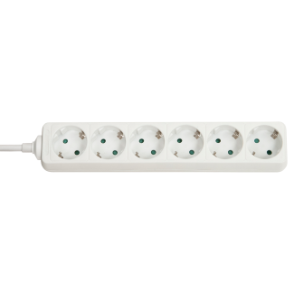 Lindy 73102 power extension 6 AC outlet(s) Indoor White