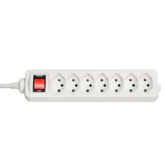 Lindy 73168 prolunghe e multiple 7 presa(e) AC Interno Bianco