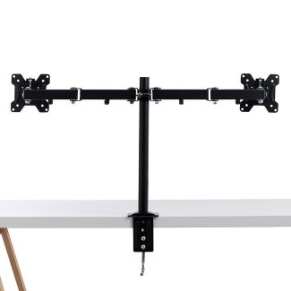 Lindy Dual Display Bracket with Pole and Desk Clamp