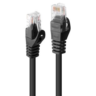 Lindy Rj45/Rj45 Cat6 5m networking cable Black U/UTP (UTP)