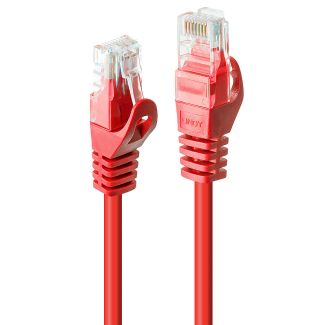 Lindy Rj45/Rj45 Cat6 10m cavo di rete Rosso U/UTP (UTP)