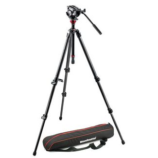 Manfrotto MVH500AH, 755CX3 treppiede Fotocamere digitali/film 3 gamba/gambe Nero