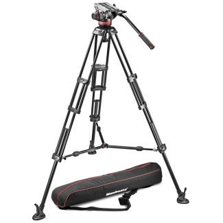 Manfrotto MVH502A 546BK-1 tripod Hand-held camcorder 3 leg(s) Black