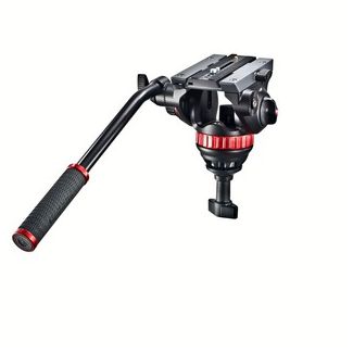 Manfrotto Pro Video testa per treppiede Nero, Rosso Alluminio Universal