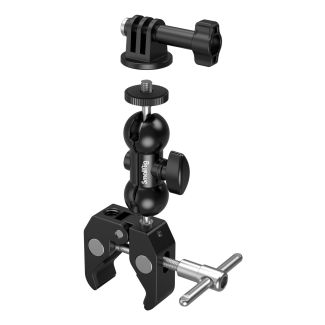 SmallRig 1138B testa per treppiede Nero Alluminio, Acciaio inox 1/4, 3/8" Ball (shape)