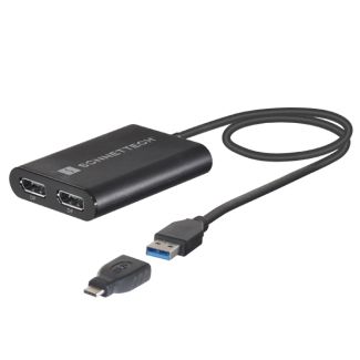 Sonnet USB3-DDP4K USB graphics adapter 3840 x 2160 pixels Black