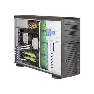 Supermicro SuperWorkstation 7049A-T Intel® C621 LGA 3647 (Socket P) Armadio (4U) Nero