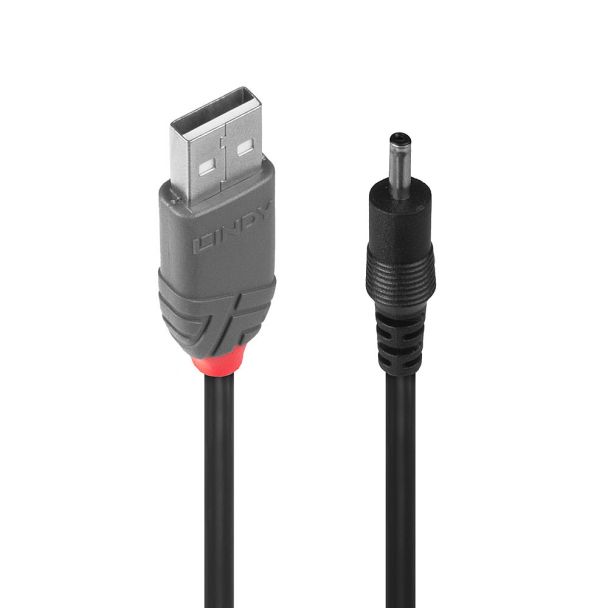 Lindy USB 2.0 Type A to 3.5mm DC Cable, 1.5m