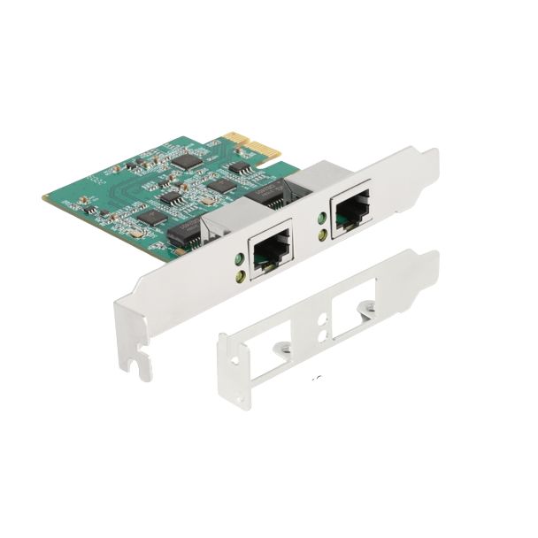 DeLOCK Scheda PCI Express x1 per 2 x RJ45 2,5 Gigabit LAN