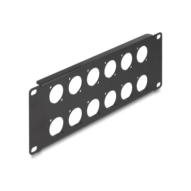 DeLOCK 10″ D-Type Patch Panel 12 port 2U black