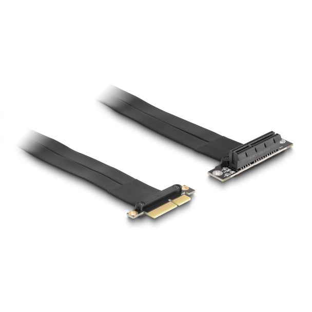 DeLOCK Scheda Riser PCI Express x4 maschio per slot x4 angolare a 90° con cavo da 30 cm