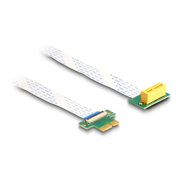 DeLOCK Scheda Riser PCI Express x1 maschio per slot x1 angolare a 90° con cavo FPC da 15 cm