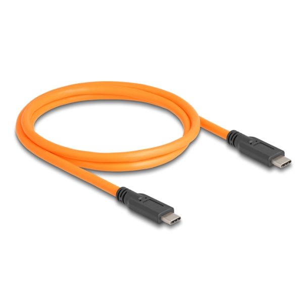 DeLOCK Cavo USB 5 Gbps da USB Type-C maschio per USB Type-C maschio per riprese in tethering da 1 m arancione